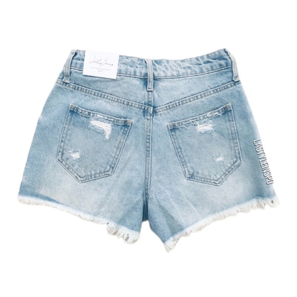 New Jelly Jeans LA 🍭 Light Blue True Denim Jean Shorts ALL SIZES - Picture 3 of 5